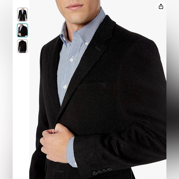 ProntoMondo Cashmere and Wool Three Button Blazer - Picture 2 of 16